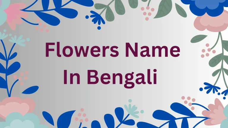 Flowers Name in Bengali