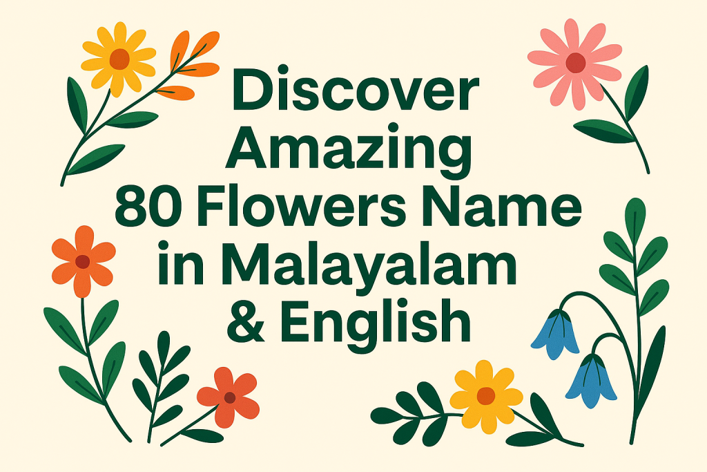 Discover Amazing 80 Flowers Name in Malayalam & English 1 Flowers Name In Malayalam
