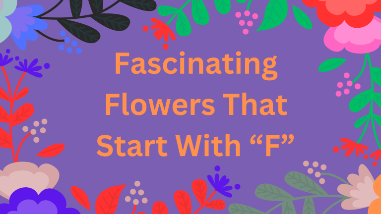 Fascinating Flowers that starts with F