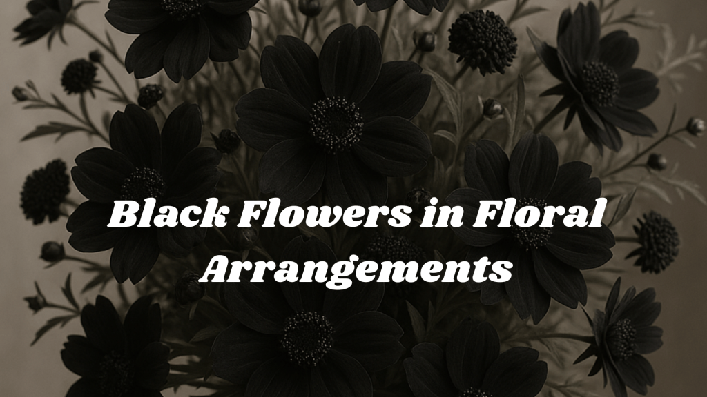 Black Flowers in Floral Arrangements